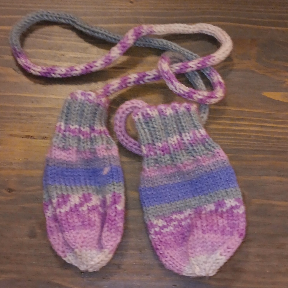 Baby Girl Hand Made Mittens